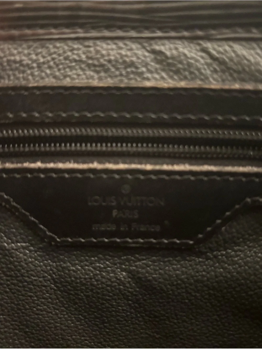 Louis Vuitton Black Epi Leather Vertical Laptop Tote with Gold Hardware